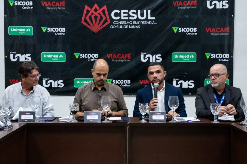 Governador Mateus Simões participa de reunião do CESUL em Varginha com empresários do Sul de Minas